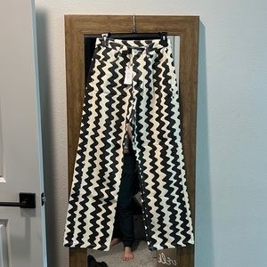 Brand New Cider wavy wide leg pants
